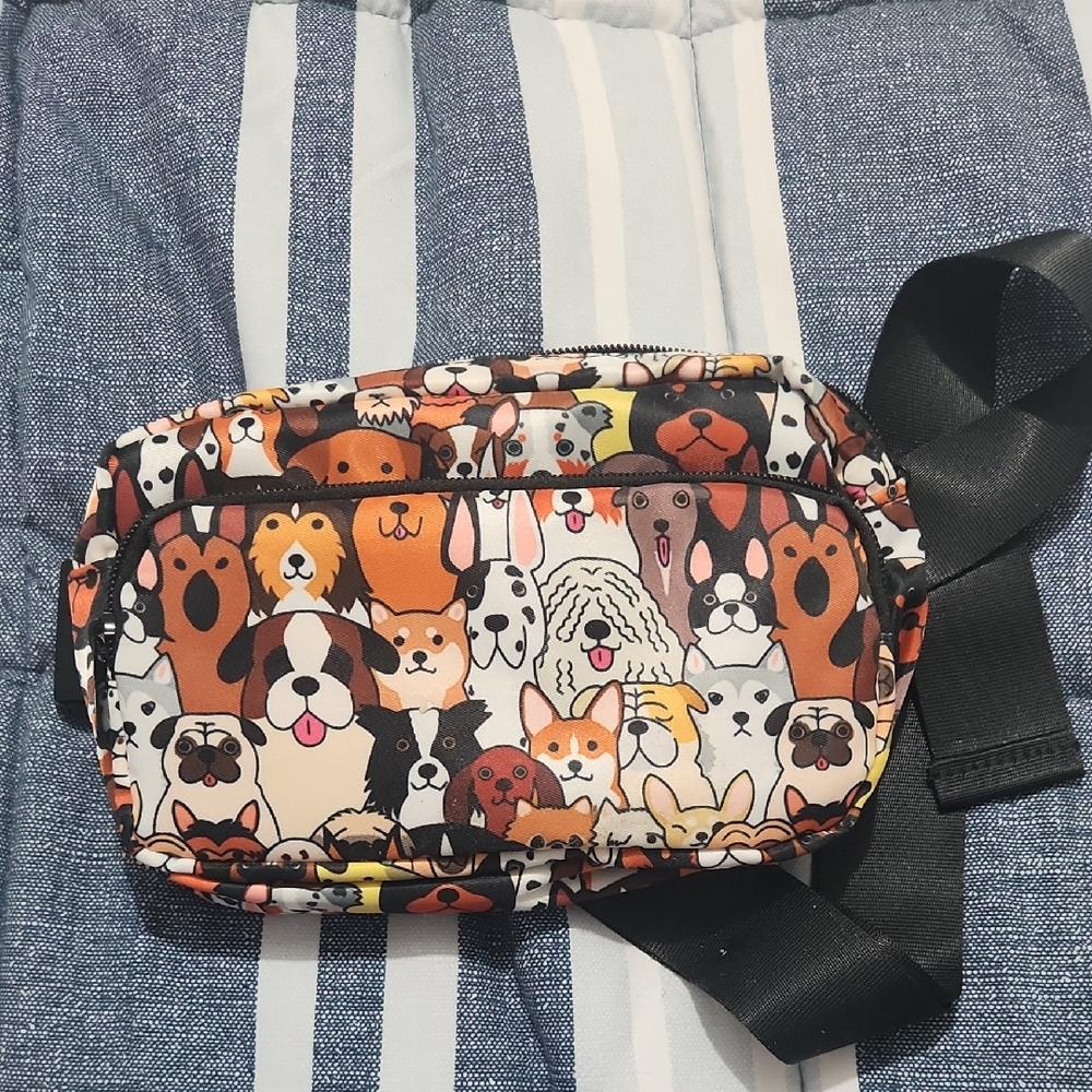 Cute Dog Print Fanny Pack